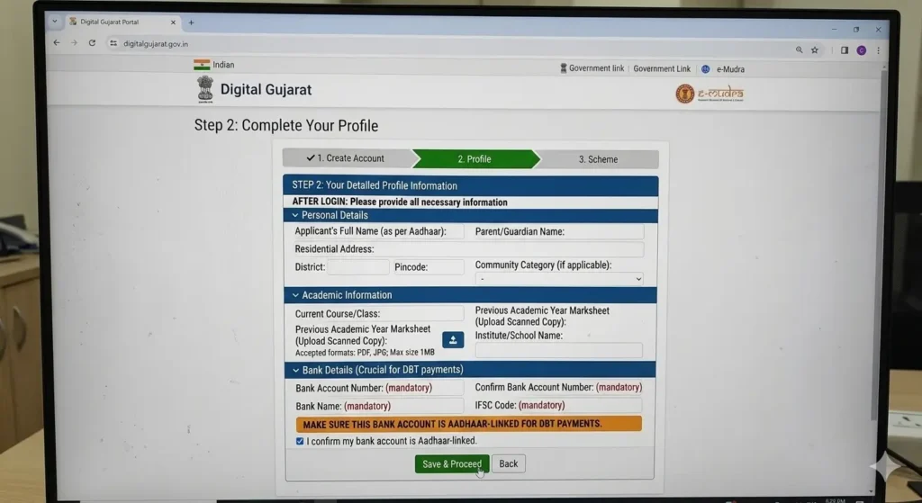 Digital Gujarat Scholarship 2026–27: Eligibility, Application Process, Login 5 personal data
