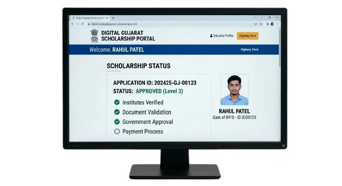 Digital Gujarat Scholarship Status Check 2025–26: Complete Step-by-Step Guide 2 statur checker